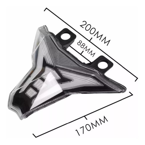 Lanterna Led Com Piscas Kawasaki Zx6-r E 636 2017 A 2021