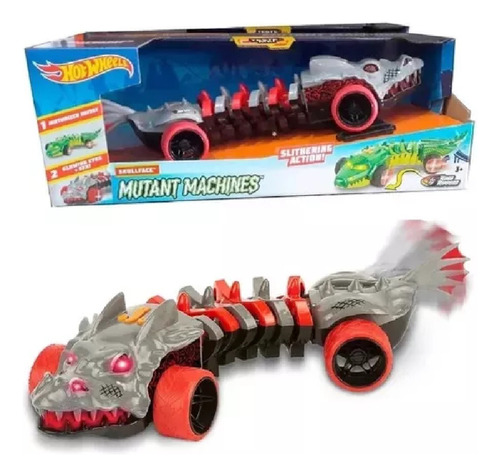 Brinquedo Hot Wheels Mutant Machine Motorized Skulface Cinza