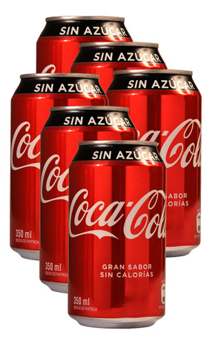 Coca-cola - Sin Azucar - 6 Unidades