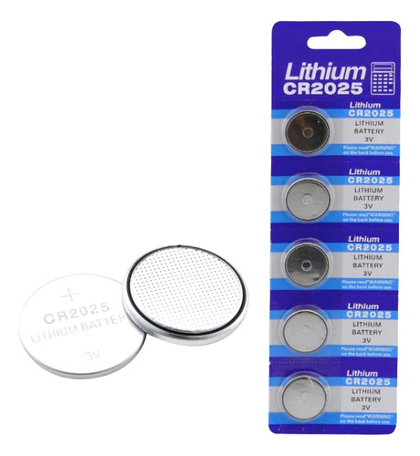 Pack 5 Pilas Tipo Boton Cr2025 3 Volt Reloj Calculadora 2025