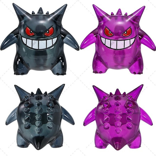 Miniatura Pokémon Gengar Translúcido Alta Qualidade 8cm