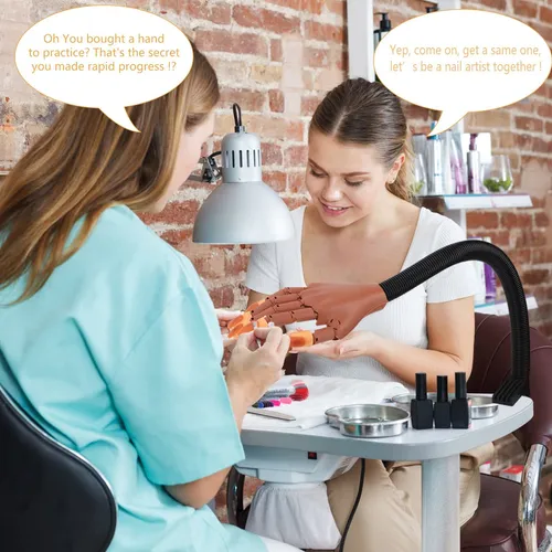 Mano Práctica Para Aplicación De Uñas Profesional+accesorios
