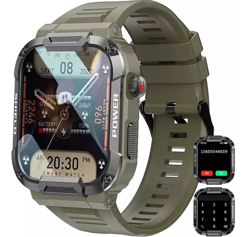 Reloj Inteligente Bluetooth Militar (responder/llamar)