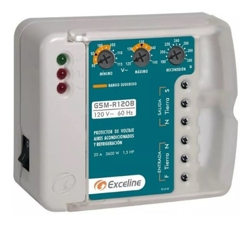 Protector Exceline Para Aire Acondicionado Bornera 120v