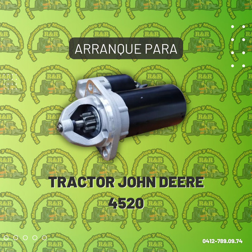 Arranque Para Tractor John Deere 4520