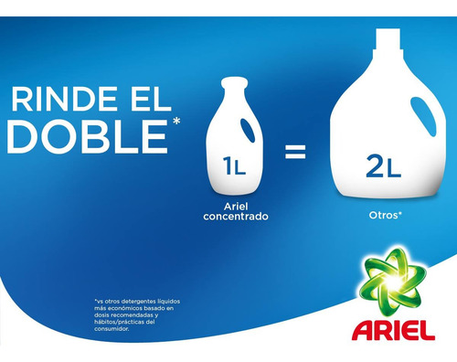 Detergente Líquido Ariel Doble Poder 5 L