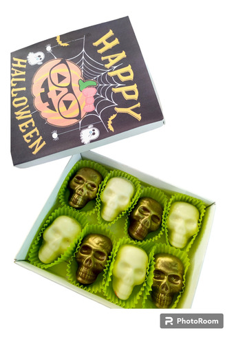 Bombones Calavera Rellenos- Caja De Bombones Halloween