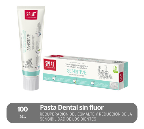 Pasta Dental Splat Sensitive Sin Fluor 100ml