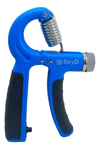 Hand Grip Ejercitador De Mano Antebrazo 60kg Con Contador Skyd Azul Negro