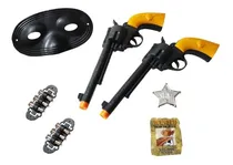 Comprar  Kit Xerife Infantil 2 Revolver + Mascara + Distintivo