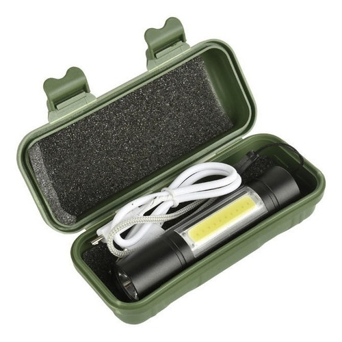 Linterna Militar Táctica Usb Profesional Láser Led Cob 