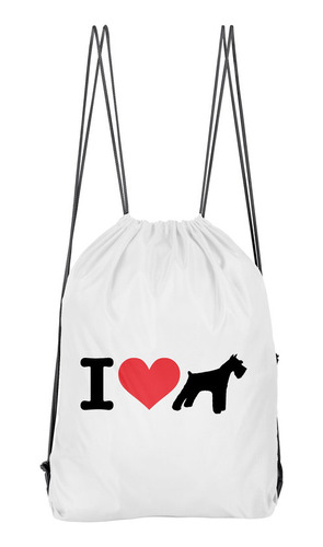 Bolso Deportivo I Love My Schnauzer (d1007 Boleto.store)