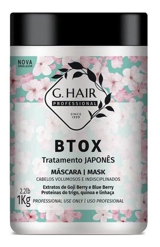 G.hair Tratamento B-tox Japonês 1 Kg