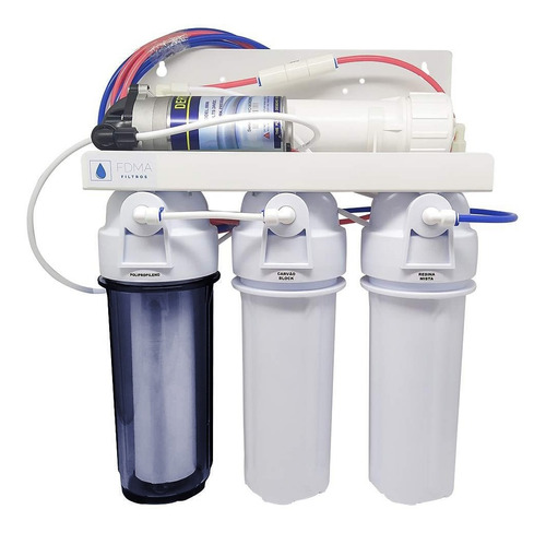 Filtro Osmose Reversa+d.i. +bomba Pressurizada 100gpd C/ N/a