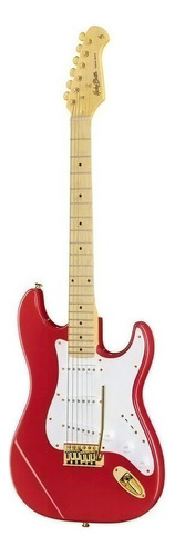 Guitarra eléctrica Harley Benton Tribute Series ST-59HM de aliso fiesta red brillante con diapasón de arce