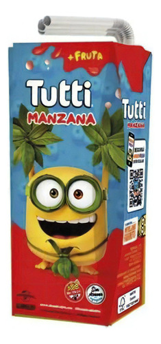 Jugo De Manzana Tutti 200cc Sin Tacc Sin Azucar Agregada X18