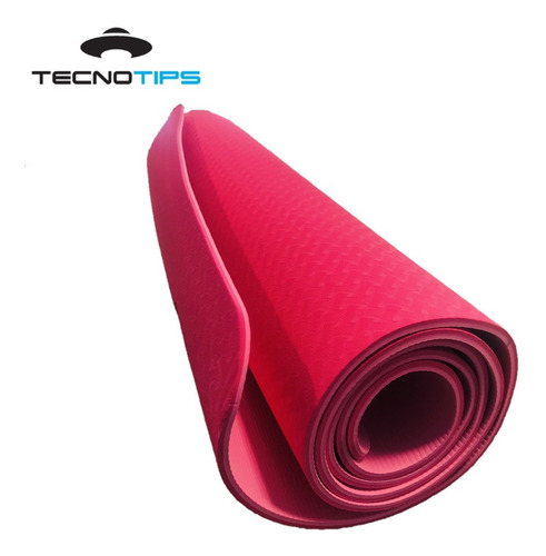 Imagen 2 de 10 de Mat Colchoneta Yoga Gym 6mm Enrrollable Pilates Tecnotips®