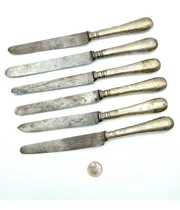 Comprar 6 Cuchillos Acero Carbono Christofle Paris - Cuchilleria