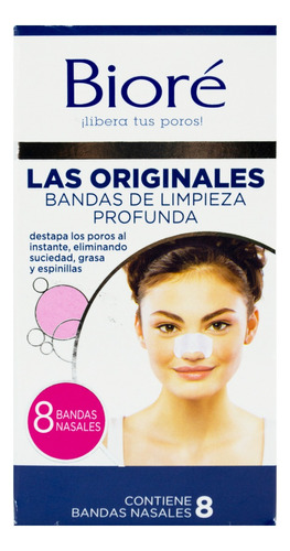 Biore Bandas De Limpieza Profunda Nasales Originales 8u 6c