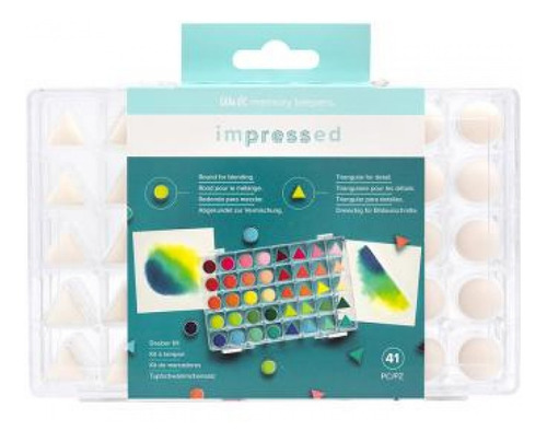 Imagem 1 de 2 de We R - Kit De Esponjas Para Usar Com Carimbeiras - 41 Peças