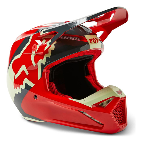 Casco Para Moto Fox Racing V1 Xpozr Of Talla L Color Negro