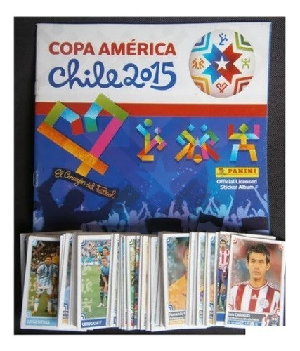 Copa America Chile 2015  Album + 150 Figuritas Distintas