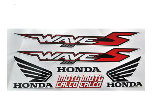 Kit De Calcos Honda Wave 110s Moto Calco