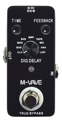 Delay M-vave Digi Delay Pedal Para Guitarra O Bajo Digital