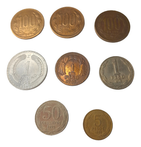 Lote Monedas Chile X 8 - #vrig