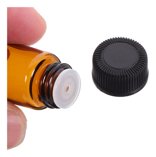 100 Botellas De Aceite Esencial De Vidrio De 3 Ml Con Tapón