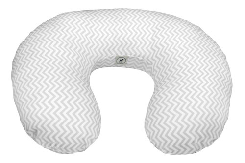 Cojín De Lactancia Bebe 100% Algodon Premium Chevron Gris
