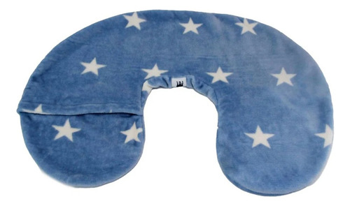 Funda Para Cojin De Lactancia - Súper Suave - Nap Azul Acero Estrellas