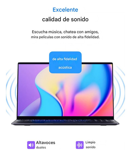 Más Popular Notebook 8gb Ram-512gb 15.6 Win11 Celeron N4000 Negro