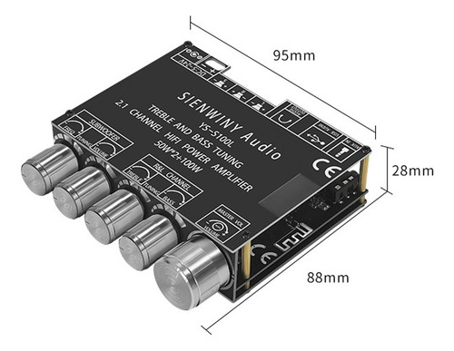 Amplificador De Potência De Alto-falante Amp De Placa Subwoo