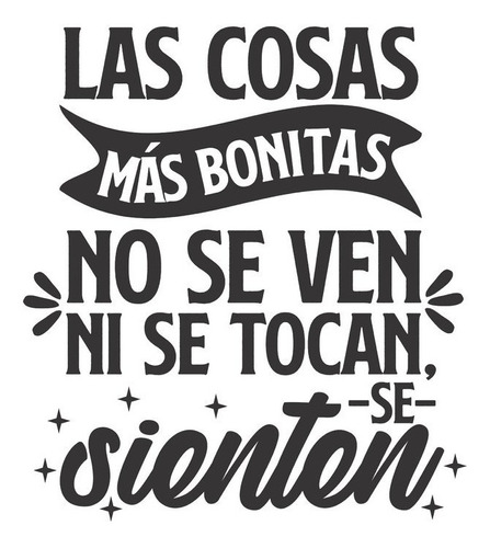 Vinilo Decorativo Pared Frases Hogar Las Cosas Más Bonitas