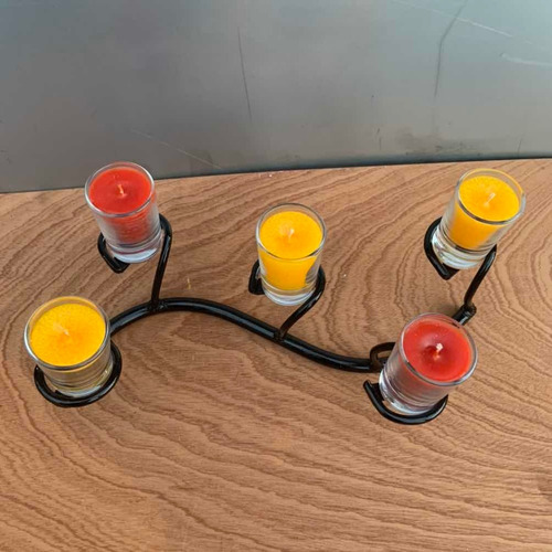 Centro De Mesa Con Velas