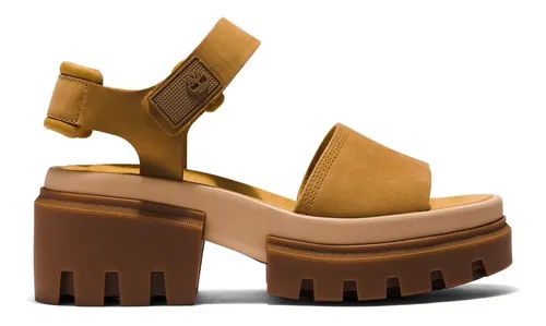 Sandalias Timberland Con Tira Al Tobillo Everleigh Mujer Cuotas