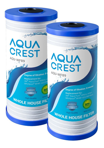 Aquacrest Whkf-gd25bb - Filtro De Agua Para Toda La Casa, Re