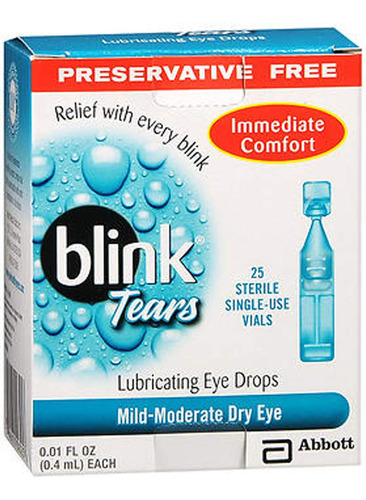 Blink Tears - Gotas Lubricantes Para Ojos Secos Moderados Y