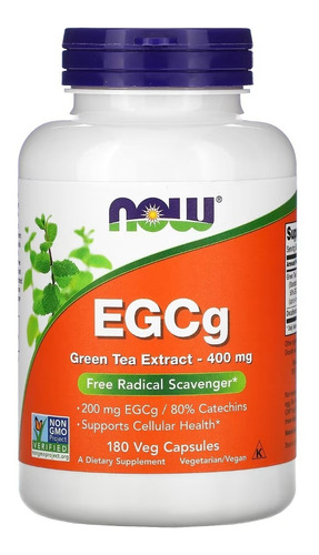 Now Egcg Extracto De Té Verde 400mg X 180caps