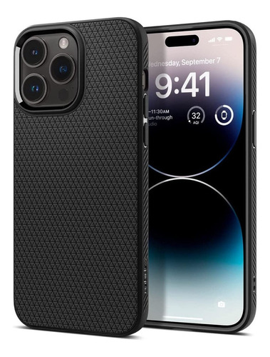 Case Spigen Liquid Air Para iPhone 14 Pro Max 6.7 Matte Blk