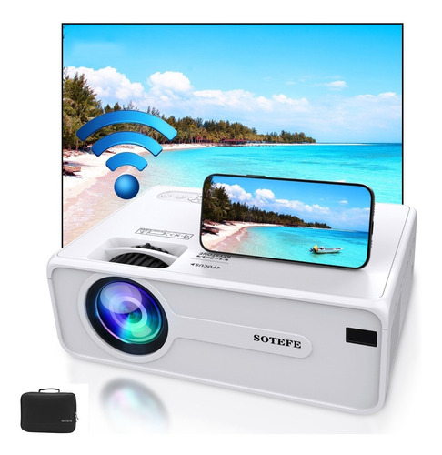 Sotefe Proyector Wifi - Proyector De Vídeo Led 1080p Full Hd