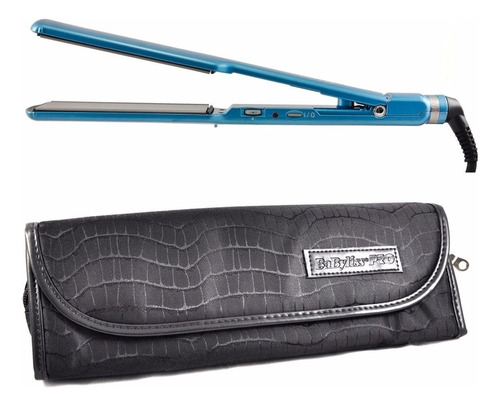 Planchita Pelo 4083 Babyliss Azul Doble Voltaje Estuche 220v Celeste