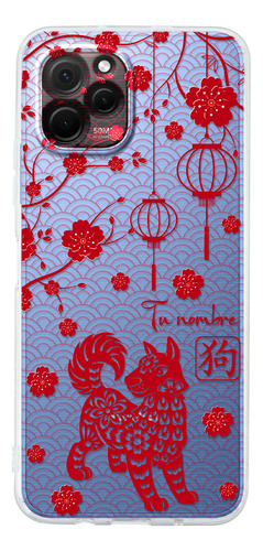 Funda Para Huawei Horóscopo Chino Perro Con Tu Nombre