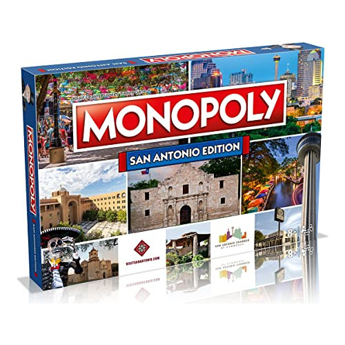 San Antonio Monopoly Bordo Juego Edición, Juego Bvbgh