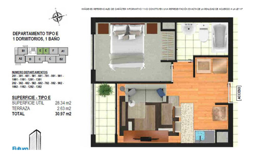 Depto. En Venta De 1 Dorm. Con Estac. Concepción
