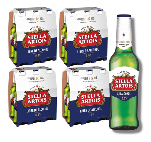 Cerveza Stella Artois Sin Alcohol 0.0% X 24. Quirino Bebidas