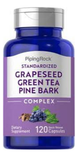 Grape Seed, Green Tea, Pine Bark Complex - 120 Capsulas