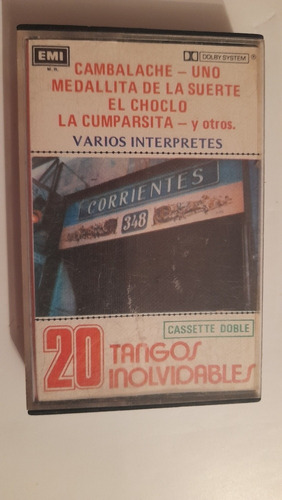 Cassette 20 Tangos Inolvidables Cambalache (1791