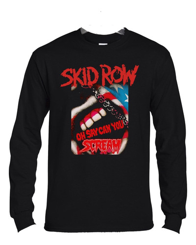Polera Ml Skid Row Oh Say Can You Scream Rock Abominatron